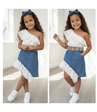 Denim Crochet set  (Verzenddatum 22 jan)