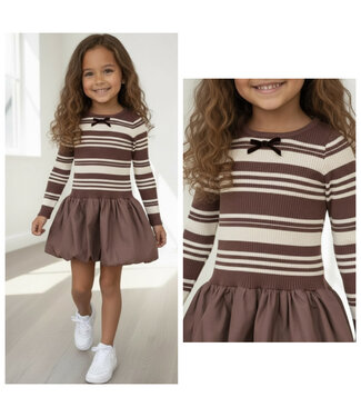 Stripe Marron Dress