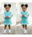 Baseball Skirt Set - Turqouise