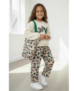 Love Set (Met Shopper) Beige/Groen