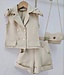 Bow Gilet & Short set (Met tasje) - Beige (Verzenddatum 19 Jan)