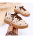 Flower sneakers - Beige/Bruin