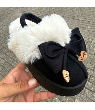 Furry Soft Sliders - Zwart