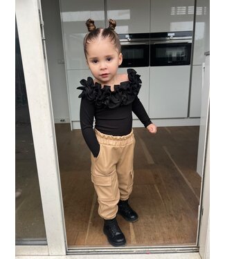 Body Met Ruches - Zwart