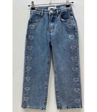 Basic heart Jeans - Blauw