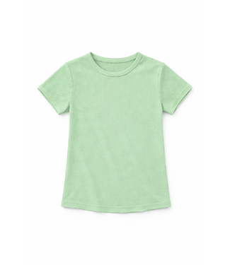 Rib t-shirt groen