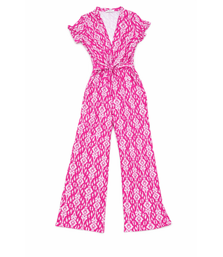 Flared jumpsuit - roze