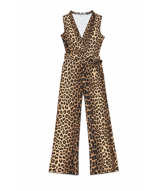 Flared jumpsuit - Leopard