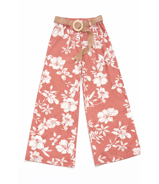 Flower broek met riem