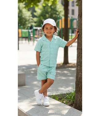 Icon blouse Set - Sea Green