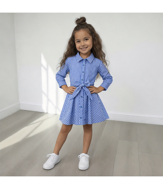 Gestreept Jurkje - Blauw