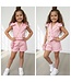 Bow Gilet & Short set (Met tasje) - Roze