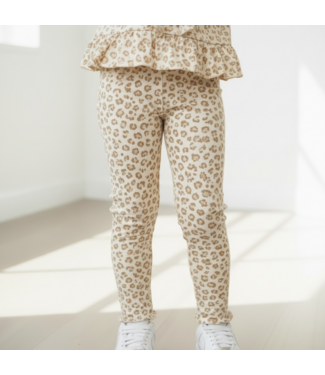 Dirkje  Leopard Legging - Beige