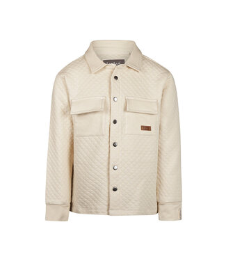 Koko Noko Beige Quilted Shacket – gewatteerd overhemdjasje - Off White (Verzenddatum 24 jan)
