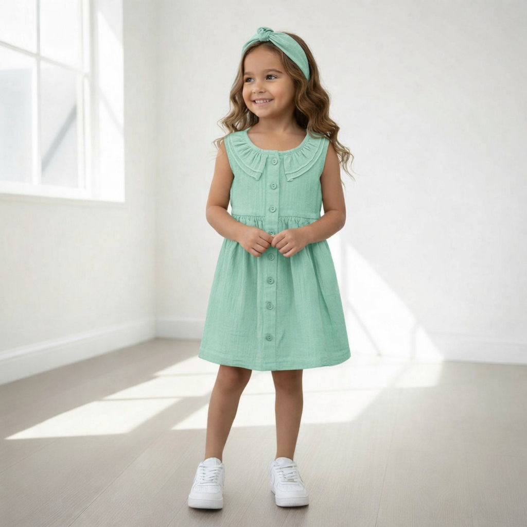 Jurkje met haarbandje - aQua Green