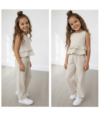 Koko Noko Wide Leg 2-Delige Set - Off White  (Verzenddatum 25 feb)