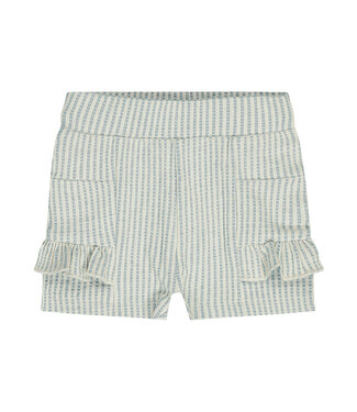 Dirkje  Mousseline Stripe Short - Blauw