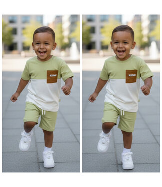 Koko Noko KKNK Short Set - Faded Green