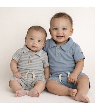 Dirkje  Romper Jogg Set - Blauw (Verzenddatum 1 mei)