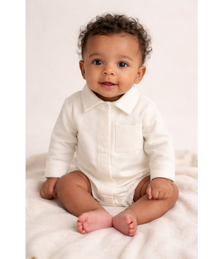 Dirkje  Polo lange mouwen romper (Verzenddatum 1 mei)