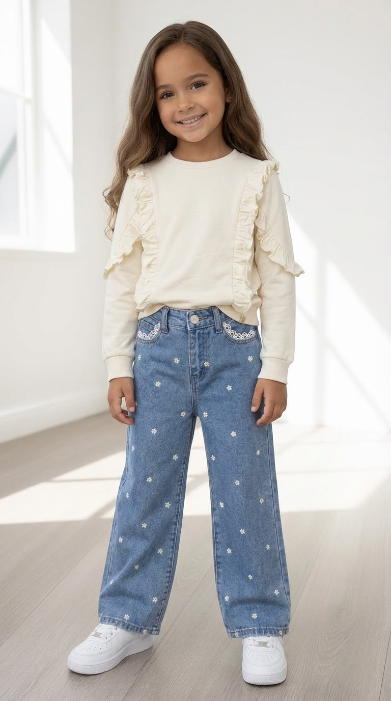 Ruffle all over sweater