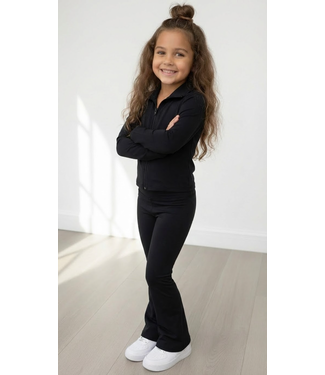 Sporty Flared Set - Zwart