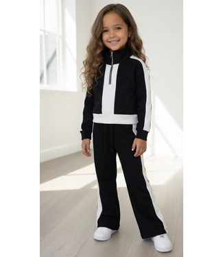 Comfy Zipper Joggingset - Zwart