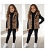 Fluffy Bodywarmer - Leopard Brown
