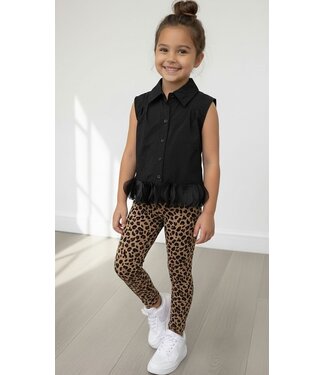 Peplum Blouse  - Zwart