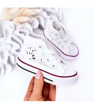High Star Crochet Sneakers - Wit