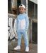 Joggingset - Blauw/Wit