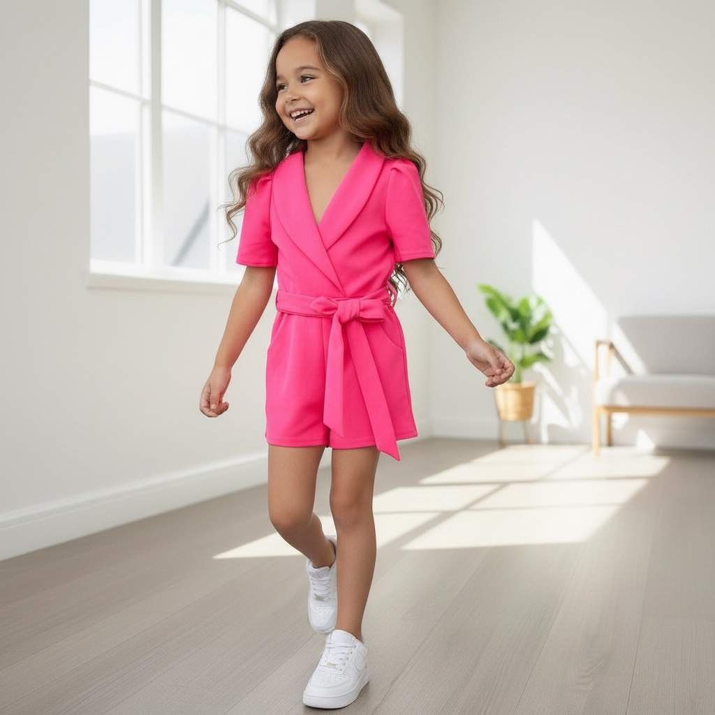 Neon Roze Summer Jumpsuit