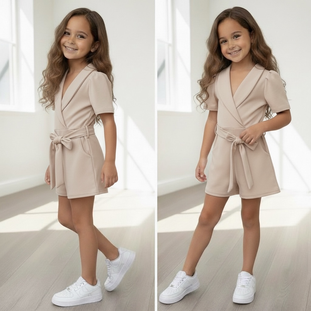 Beige Summer Jumpsuit