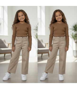 Pantalon & Button Sweater 2-delig