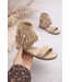 Boho Sandalen met franjes - Taupe