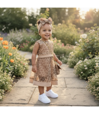 4-delige leopard set - Beige