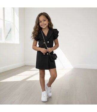 Blazer Dress(met tasje) - Zwart