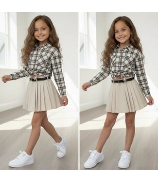 Lovely blouse set - Beige  (Verzenddatum 12 feb)