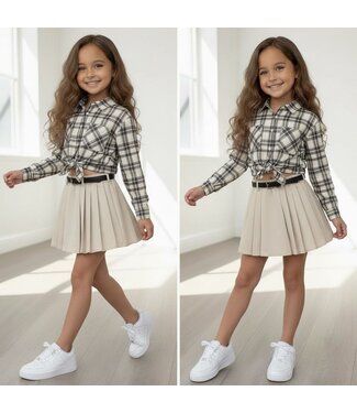 Lovely blouse set - Beige