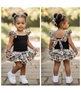 All over ruffle dress