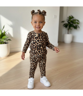 Draakjes en Boefjes Velvet leopard legging set