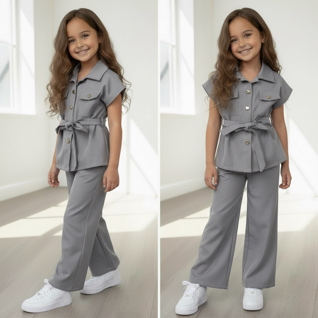 Gilet button set - Grijs