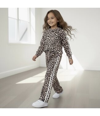 Leopard Joggingset - Bruin