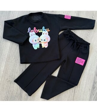Labubu Trui (geen broek) zwart