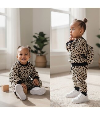Leopard Set - Beige (Met Tasje)