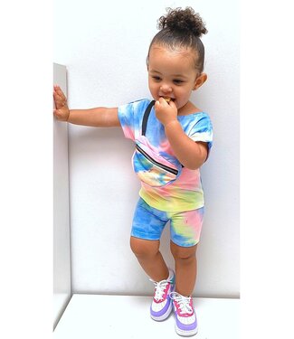 Tie & Dye Short Set (Met tasje) - Verzenddatum 12 feb