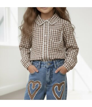 Blocked Blouse - Marron