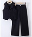 Gilet & Flared Pantalon - Zwart