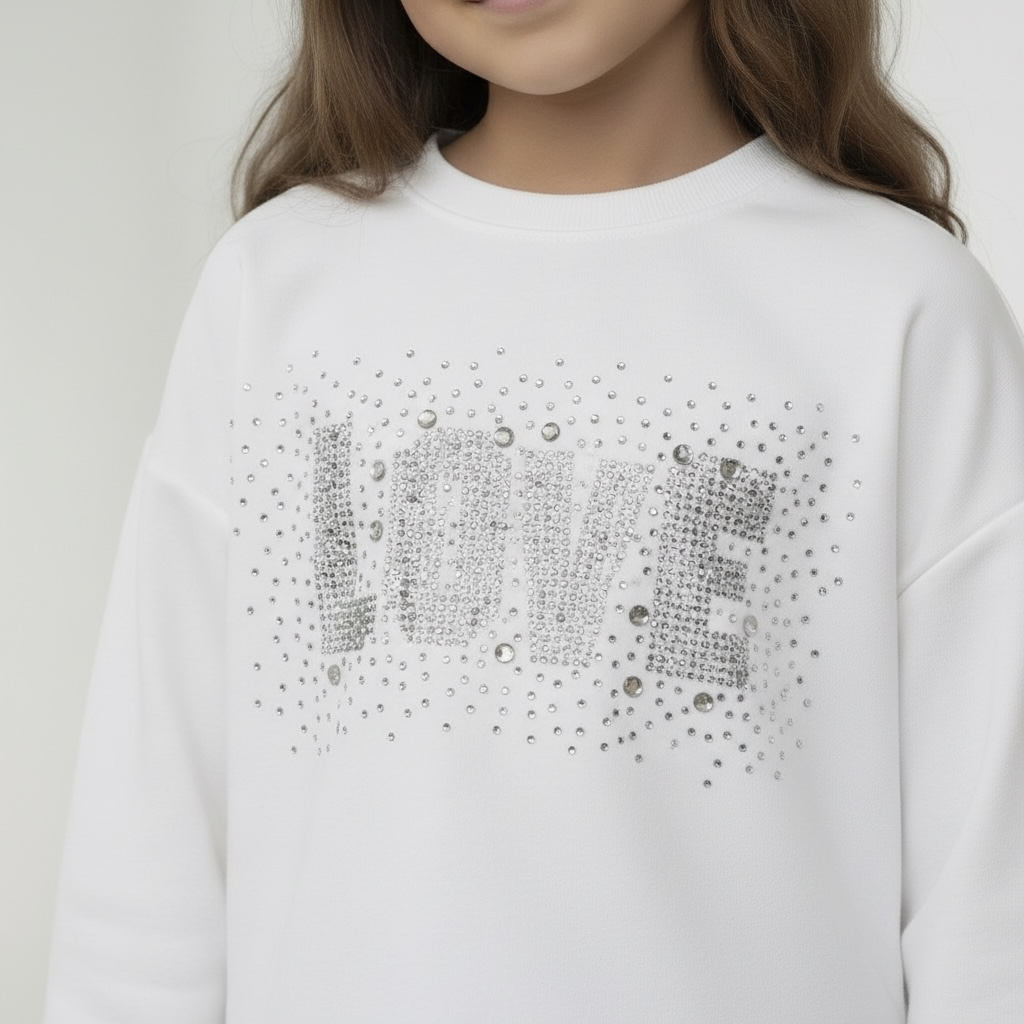 Silver Love Sweater - Wit