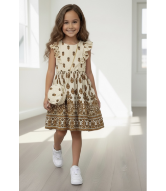 Marron dress (Met tasje)